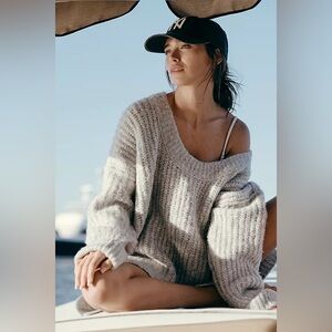 Free People Blue Bell Sweater